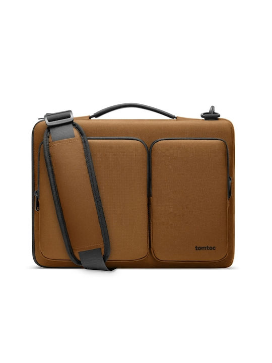 tomtoc Defender A42 Shoulder / Handheld Bag for 14" Laptop Brown