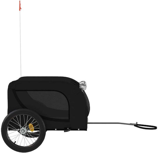 vidaXL Dog Carrying Black Bicycle Trailer for 45kg Pets