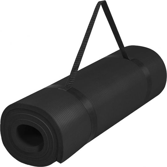 Optimum NBR Exercise Mat Black (183x61x1.5cm)