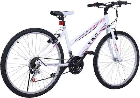 TEC Eros 24" Λευκό-Ροζ Mountain Bike με 21 Ταχύτητες