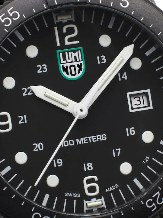 Luminox Sea Herrenuhr 44mm Batterie mit Schwarz Kautschukarmband