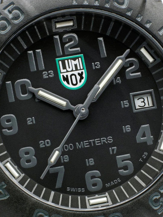 Luminox Sea Men's Watch 37mm Battery with Black Rubber Strap