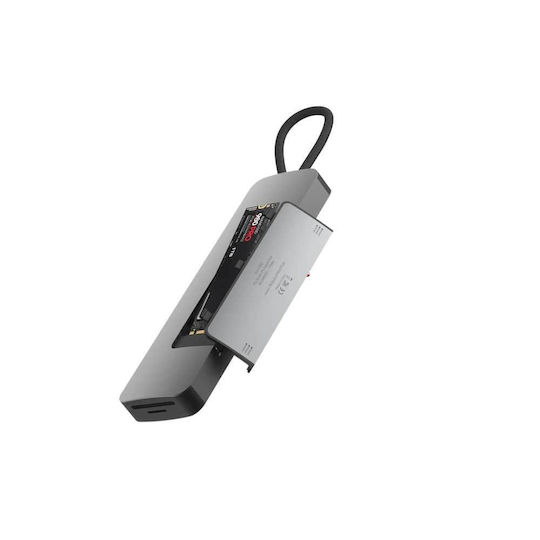 LinQ USB-C Docking Station με HDMI 4K PD Ethernet Γκρι (LQ48020)