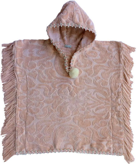 Designer's Cat Hooded Baby Poncho Multicolour