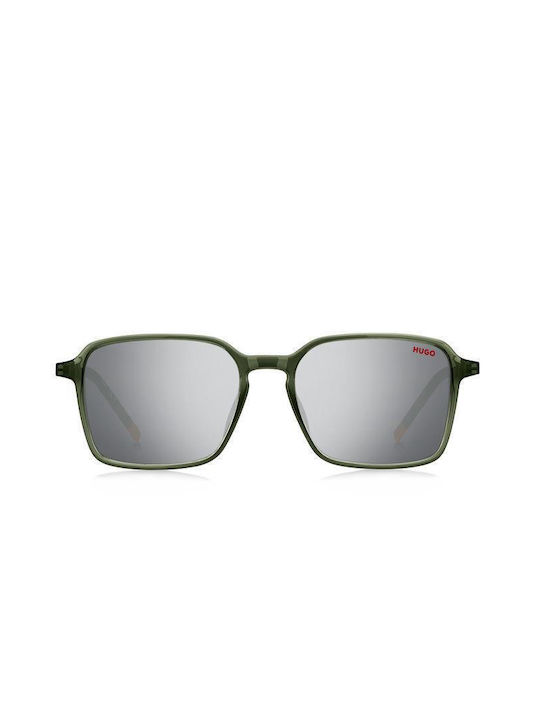 Hugo Boss Men's Sunglasses with Green Frame and Gray Lens HG 1228/S 1ED/DC