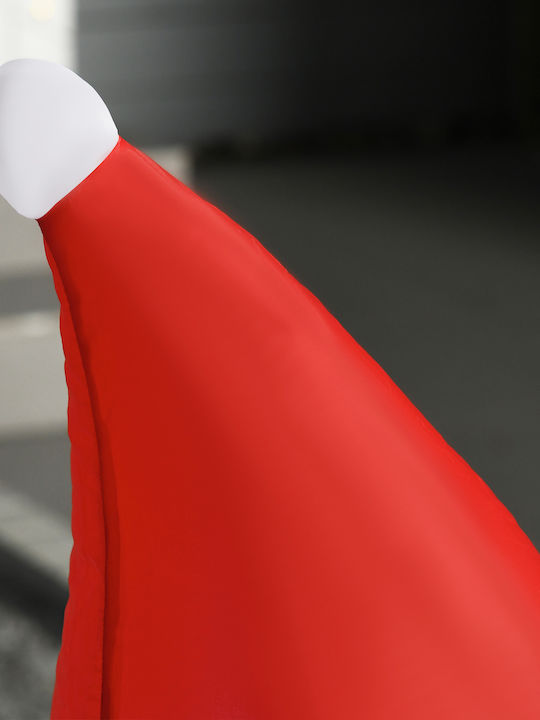 Inflatable Illuminated Santa Claus Electric Red 120x80x40cm