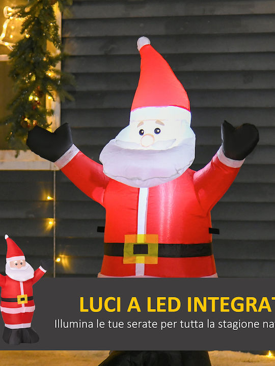 Inflatable Illuminated Santa Claus Electric Red 120x80x40cm