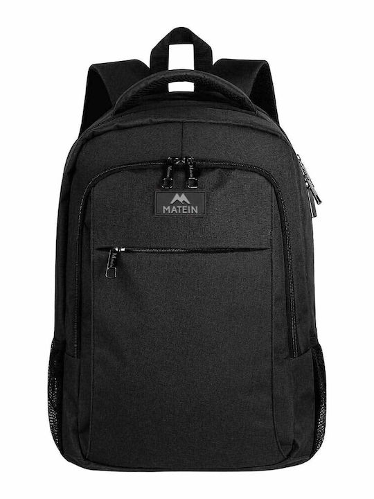 Matein Τσάντα Πλάτης για Laptop 17" με Θύρα USB σε Μαύρο χρώμα CB-1007ΜΑΎΡΟ/17,3'