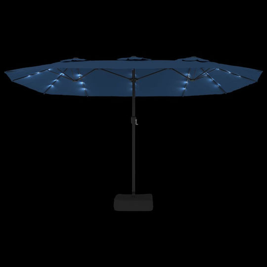 Round Aluminum Blue Parasol Φ4.49xH2.45m