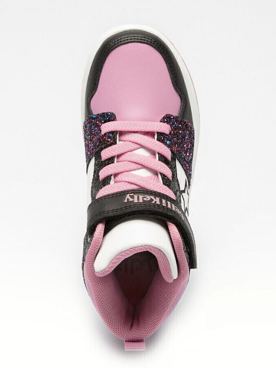 Anna B Kids Sneakers High with Scratch Pink / White / Black
