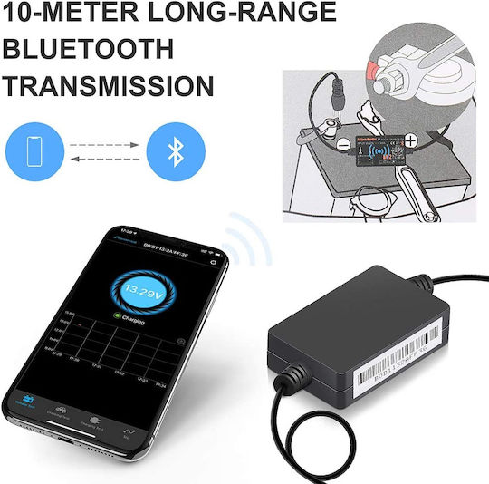 Konnwei Αναλογικό Battery Tester με Κροκοδειλάκια