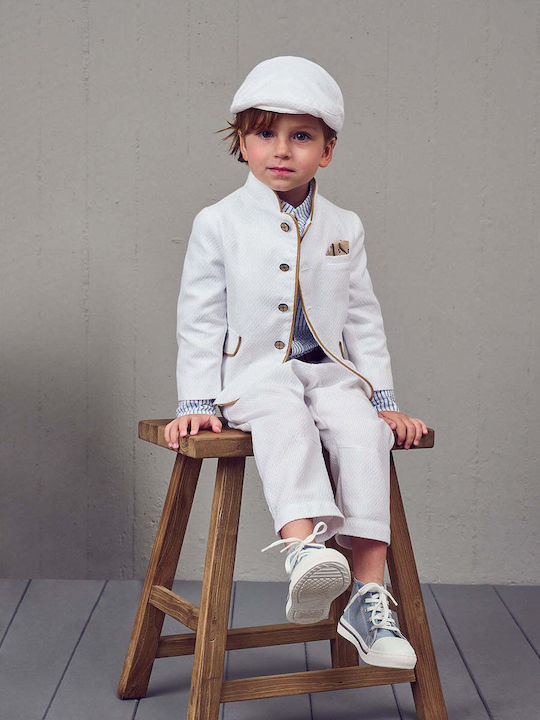 Designer's Cat Baptism Suit White 6 Pieces