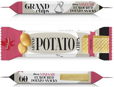 Grand Potato Grand Potato Chips mit Essig und Salz Geschmack 60g