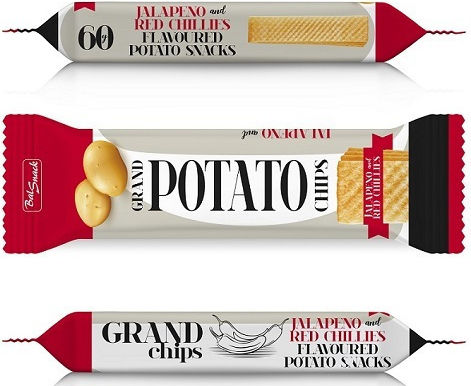 Grand Potato Chips with Peppers & Chili Flavor 60g