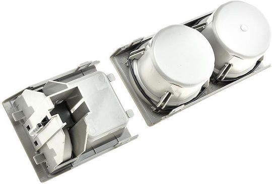 NTY Car Cup Holder 2 Positions for Console in Gray Color