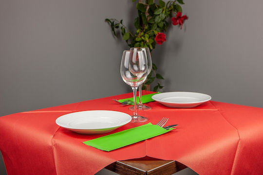 PaperQ Tablecloth Red 100x100cm 200pcs