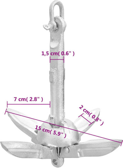 vidaXL Άγκυρα Σκάφους 0.7kg