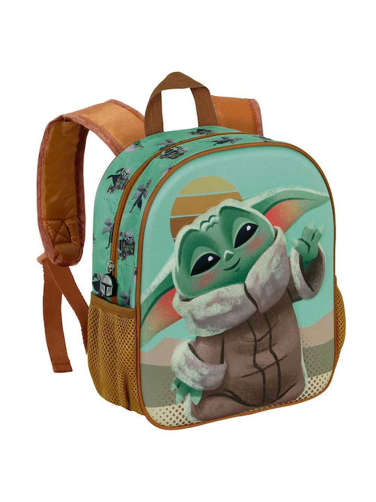 Karactermania 3D Schulranzen Rucksack Kindergarten Grün mit Flaschenhalter