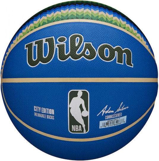 Wilson Team City Collector Milwaukee Bucks Minge de Baschet Interior/În Aer Liber