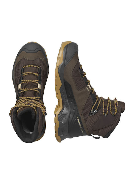 Salomon Quest Element GTX Men's Hiking Boots Waterproof with Gore-Tex Membrane Brown