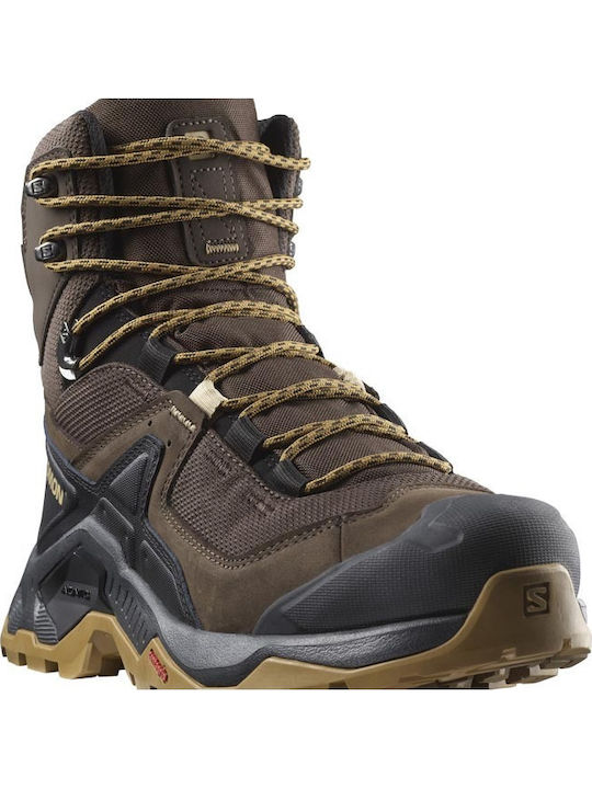 Salomon Quest Element GTX Men's Hiking Boots Waterproof with Gore-Tex Membrane Brown