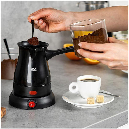 Termomax Electric Greek Coffee Pot 600W with Capacity 400ml Black
