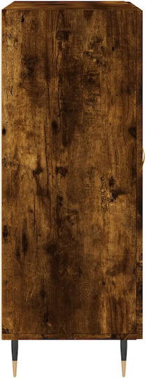 Sideboard Wood & Metal Καπνιστή Δρυς 69.5x34x90cm