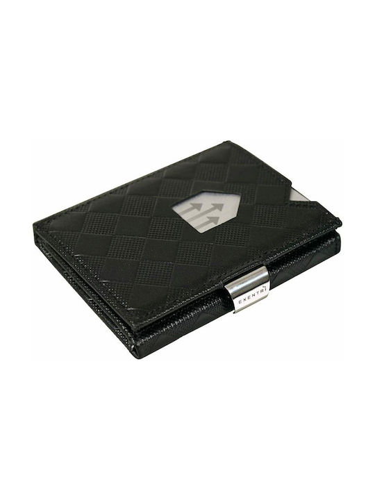 Exentri Chess Men's Leather Card Wallet with RFID Black