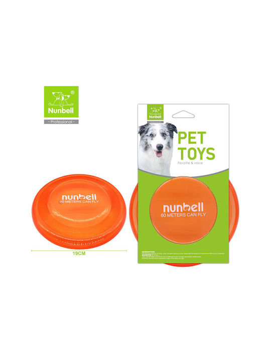 Nunbell Pet Frisbee 19εκ. Πορτοκαλί Nunbell Pet Frisbee 19εκ. Πορτοκαλί