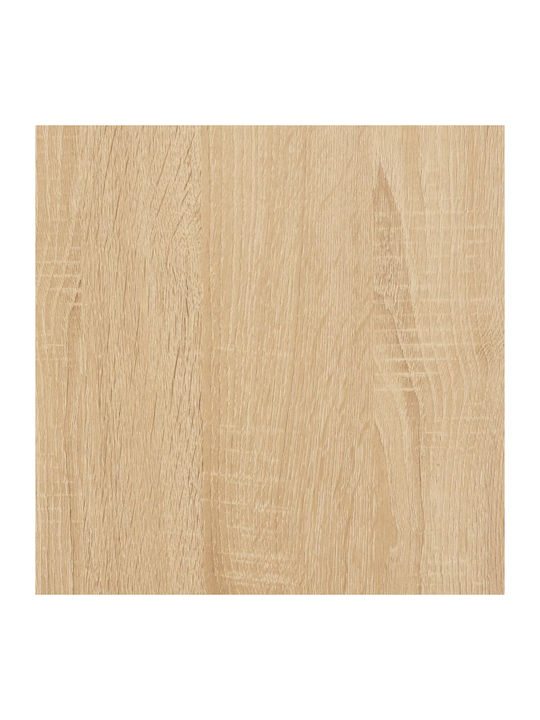 vidaXL Wohnzimmer Vitrine aus Holz & Metall mit Verglasung Braune 69.5x34x90cm