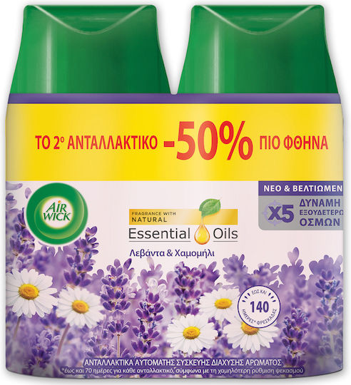 Airwick Nachfüllpack für Sprühgerät mit Duft Lavendel Kamille 2Stück 250ml