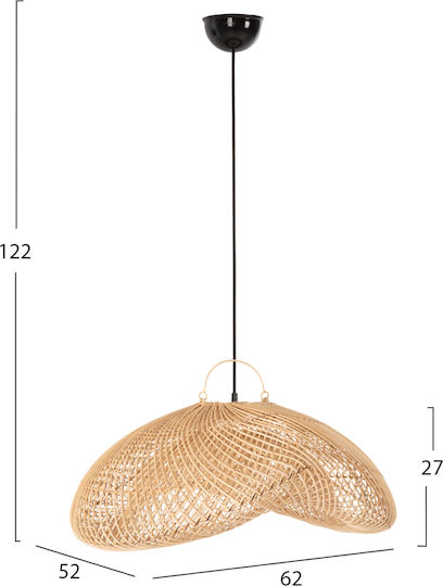HomeMarkt Κρεμαστό Φωτιστικό Μπεζ 62x52x27εκ.