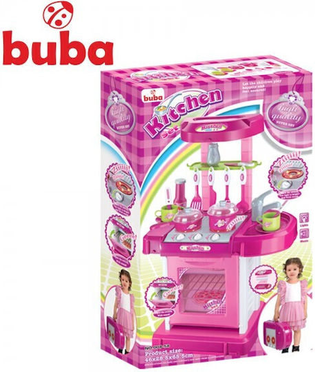 Buba Tragbare Kinderküche Pink FS812 Für 3+ Jahre 65,5 cm