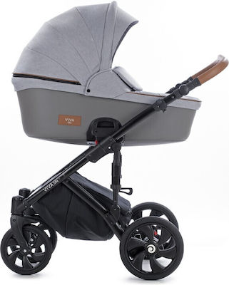 Tutis Viva Life 2 in 1 Verstellbar 2 in 1 Baby Kinderwagen Geeignet für Neugeborene Sleet 074 14.5kg