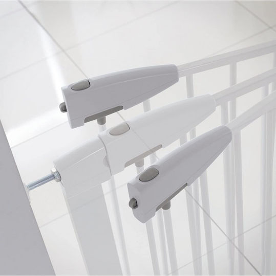 Munchkin Easy Lock Klappbar Sicherheitstür Einfache Installation aus Metall in Weiß Farbe 73x73cm 1Stück
