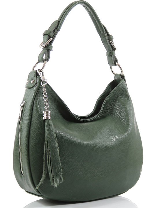 Passaggio Leather Women's Leather Shoulder Bag Green