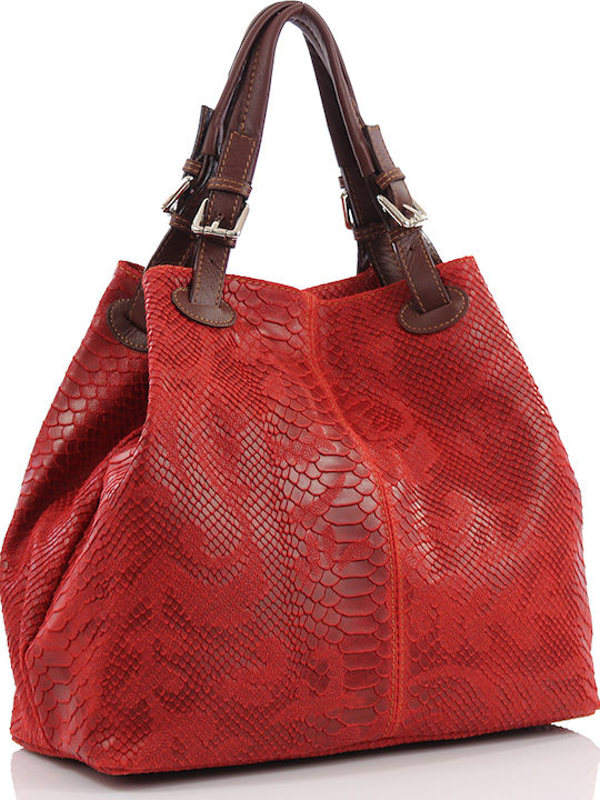 Passaggio Leather Women's Leather Shoulder Bag Red