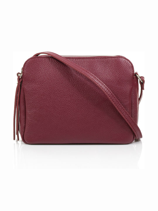 Passaggio Leather Women's Leather Shoulder Bag Burgundy