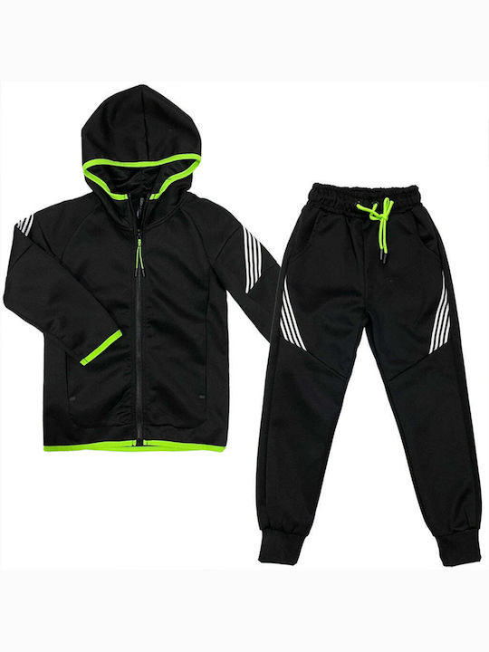 Ustyle Kids Sweatpants Set Black 2pcs