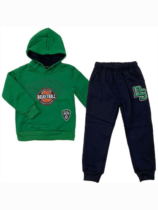 Ustyle Kids Sweatpants Set Green 2pcs