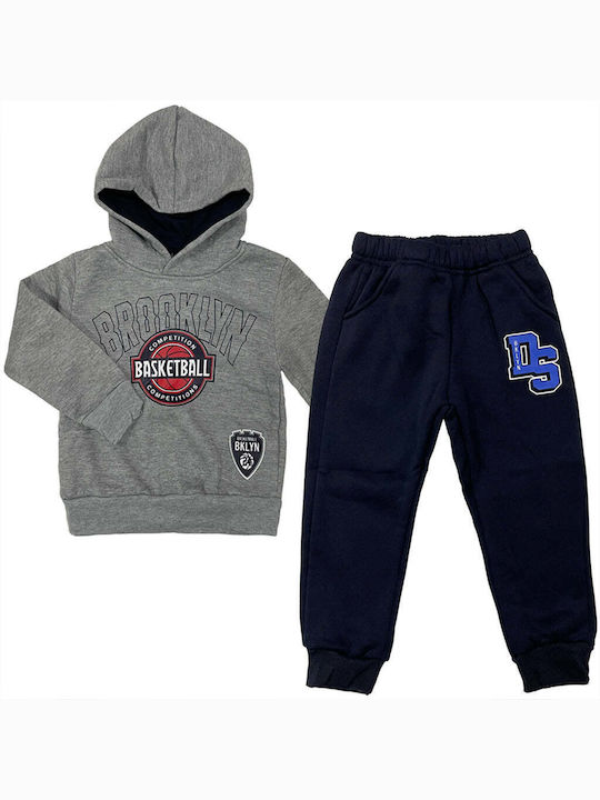 Ustyle Kids Sweatpants Set Gray 2pcs