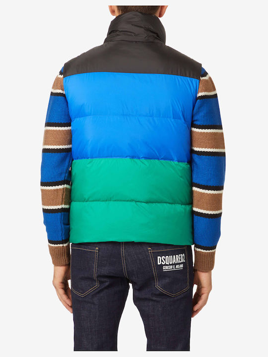 Dsquared2 Men's Sleeveless Puffer Jacket Blue