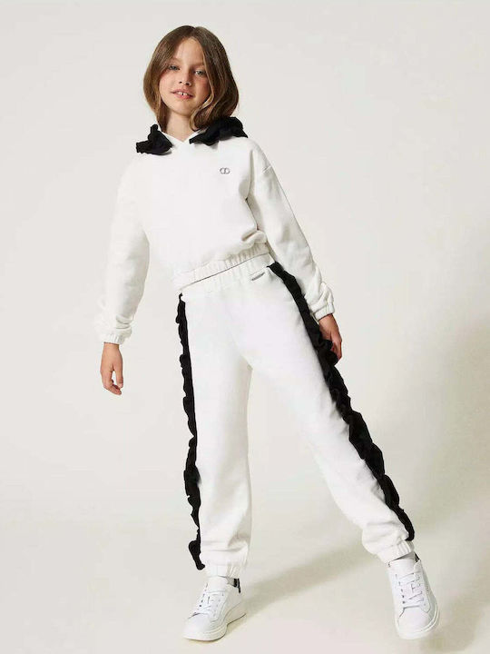 Twinset Kids Sweatpants White 1pcs 232GJ2433