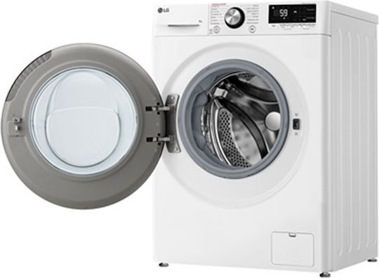 LG Πλυντήριο Ρούχων 9kg με Τεχνολογία Ατμού 1400 Στροφών AI DD F4R7009TSWB