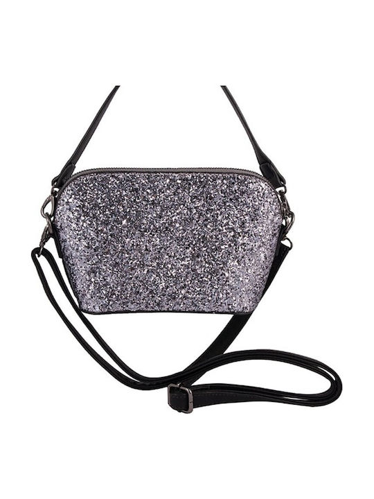 Damentasche Schultertasche Silber