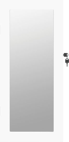 vidaXL Wall Mirror with White Wooden Frame 67x30cm 1pcs
