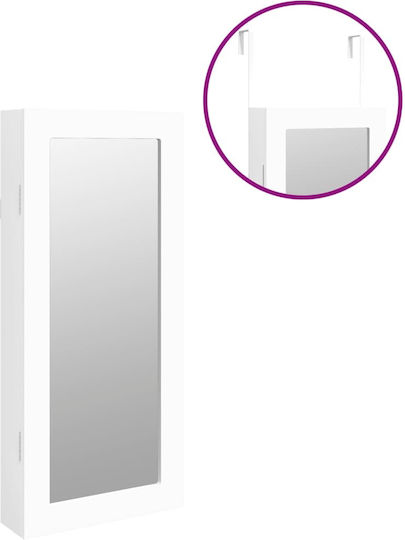 vidaXL Wall Mirror with White Wooden Frame 67x30cm 1pcs