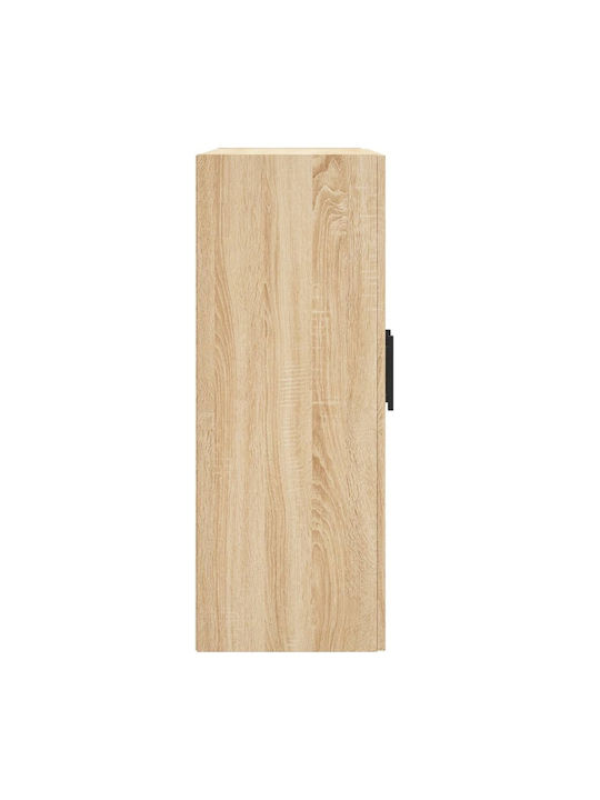 Hanging Living Room Cabinet from Particle Board Beige 69.5x34x90cm
