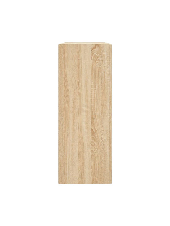 Hanging Living Room Cabinet from Particle Board Beige 69.5x34x90cm
