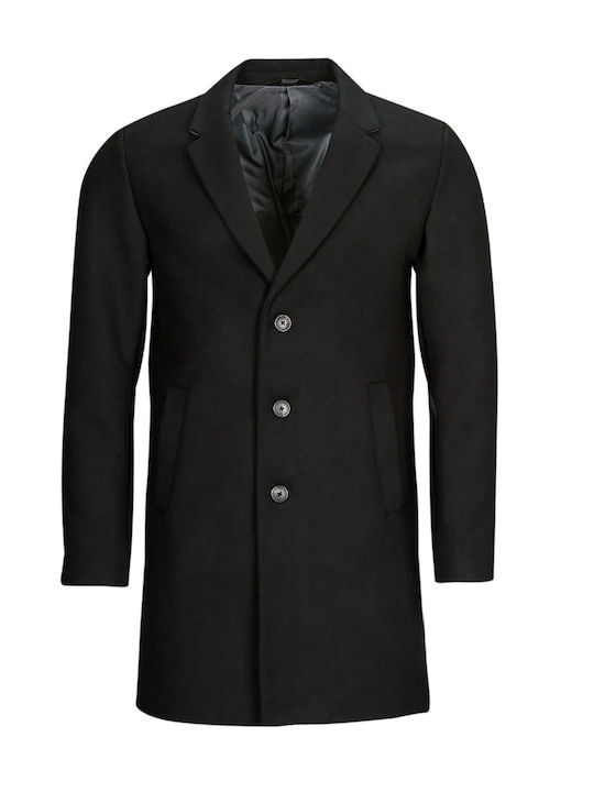 Herren Mantel Schwarz